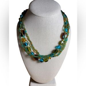Green glass with bronze tone extender